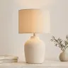 Linen table lamp